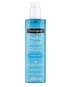 ⚡ Neutrogena Hydro Boost. Gel de agua limpiador facial con ácido hialurónico. Desmaquilla, quita impurezas y grasas.