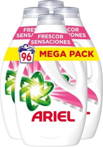 💫Ariel Detergente Lavadora Liquido, 96 Lavados (Paquete de 4) 💫