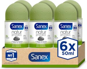 🐟 6 desodorantes Sanex Natur Protect Roll-on para piel normal