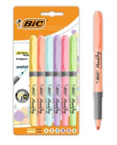 🌈 Bic Highlighter. Set de 6 marcadores en tonos pastel.