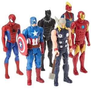 🦸🏻‍♀️ Hasbro Marvel Titán Hero. Multipack con 6 figuras de superhéroes de 30cm .