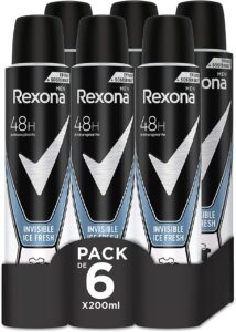 🐟 6 botes de desodorante Rexona Invisible Ice Fresh