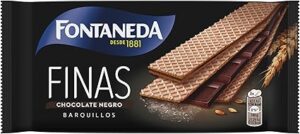 💫Fontaneda, Barquillos Rellenos de Chocolate Negro, Pack de 92 gr 💫