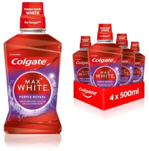 Pack de 4 botes de enjuague Colgate Max White