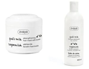 ✨ Set Ziaja de mascarilla y champú de leche de cabra.