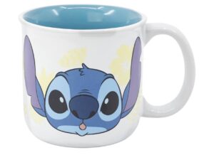 💥 Taza de desayuno Stitch, de cerámica