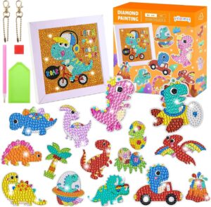 🐟 Kit de manualidades Diamond Painting Dinosaur