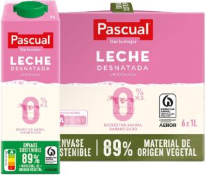 🐟 6 litros de leche desnatada Pascual