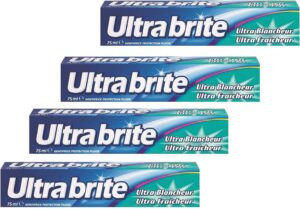 🐟 4 tubos de pasta de dientes Ultra Brite Blancura 