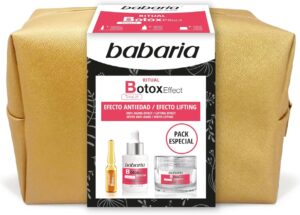 🐟 Pack Babaria Antiedad B-tox con crema antiarrugas, sérum facial y ampolla facial