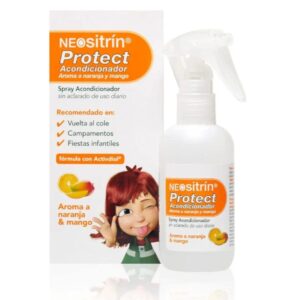 ⚡ Neositrín Protect. Spray acondicionador sin aclarado que repele los piojos. Con aroma a naranja y mango.