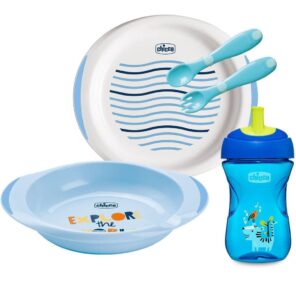 ❗SET DE VAJILLA DE SILICONA PARA BEBES CHICCO❗