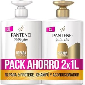 💫Pantene Repara Y Protege Nutri Pro-V, Champú Fórmula Pro-V   Antioxidantes, 1000ML   Acondicionador, Fortalece Desde El Interior, 1000 ML 💫