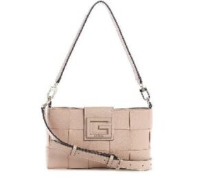 GUESS, Liberty City-Bolso bandolera con cremallera para Mujer, beige, Talla única