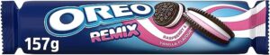 💫Oreo Remix Galletas de Cacao Rellenas de Crema Sabor Frambuesa y Vainilla 157g 💫