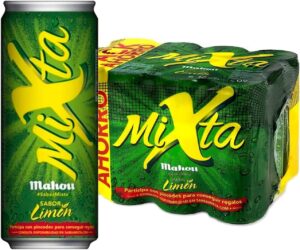 🐟 Pack de 24 latas de cerveza con limón Mahou Mixta