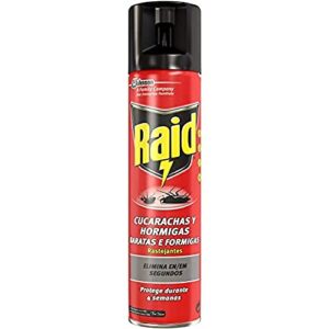 🐟 Spray insecticida Raid Cucarachas y Hormigas