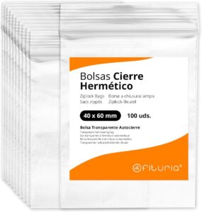 💫 Bolsas con Cierre Hermético de Plástico (100 Bolsas, 40 x 60 mm)💫