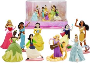 💫Disney Store Conjunto de 9 figuritas de Lujo de Princesas Disney 💫