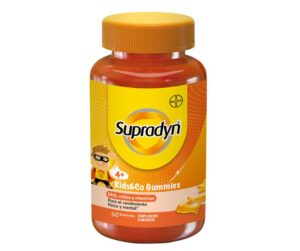 😀 Supradyn Junior Gummies Multivitaminas para Niños con Vitaminas, Omega 3, Coenzima Q10 y Colina, 60 Gummies.