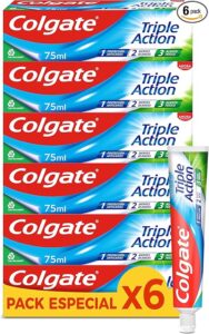 💫Colgate Triple Acción Pasta de Dientes, Pack 6 Uds x 75ml💫