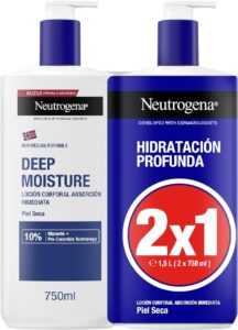 🐟 Pack de 2 botellas de loción de hidratación profunda Neutrogena