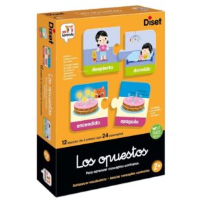 ⚡ Diset-Los Opuestos. Juego educativo para aprender la relación entre palabras.