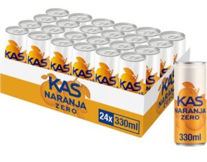 Pack 24 latas Kas naranja zero