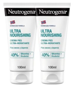 Neutrogena Fórmula Noruega. Crema de pies ultra hidratante con glicerina y Bisabolol. Set de 2 Uds.