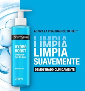 Neutrogena Hydro Bost. Limpiador facial con ácido hialurónico.