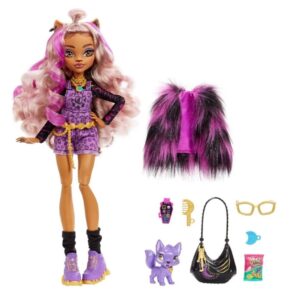 Monster High Clawdeen Wolf. Muñeca articulada con mascota y accesorios de moda.