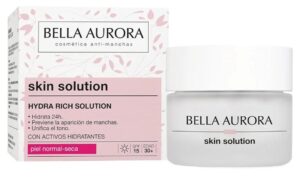 🌟 Bella Aurora Hydra Rich. Crema facial con hidratación intensiva 24h, antimanchas y antiedad.