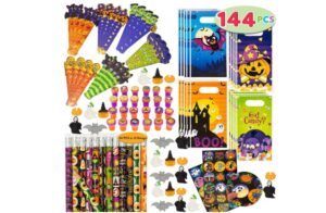 😀 JOYIN 144 Piezas, 24 Unidades, Surtido de Papelería de Halloween.