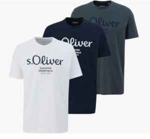 🆒 s.Oliver. Set de 3 camisetas para hombre