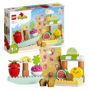 🍉 Lego Duplo. Mercado con frutas y verduras para bebés a partir de 18 meses.