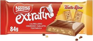 💫NESTLÉ EXTRAFINO tableta de chocolate con leche y galleta Tosta Rica, 84 g 💫