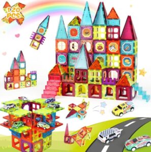 🌈 Set de 120 piezas  magnéticas de construcción para peques.