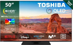 🐟 Televisor Toshiba Smart TV QLED 4K UHD de 50