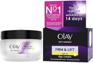 💫Olay Anti-Arrugas Firme y Levante Antienvejecimiento Crema hidratante Crema de Día SPF 15-50 ml 💫