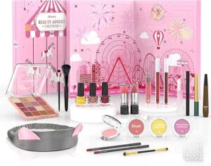 💫Aifanciey Calendario Adviento 2024, Makeup Set de Maquillaje Calendario de Adviento con 24 de Cosméticos, Regalo ideal para de Nochebuena, Navidad, Festival 💫