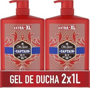 🐟 Pack de 2 botes de gel Old Spice Captain 3 en 1