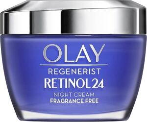 💫Olay Regenerist Retinol24 Crema Hidratante De Noche, Reduce Líneas de Expresión en 14 Noches, Piel Suave Y Radiante, Con Complejo Retinoide Y Niacinamida (Vitamina B3), Sin Fragancia, 50 ml 💫