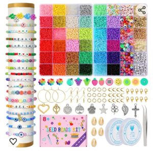 🤩Set de 16690 piezas de arcilla polimérica en 36 colores para hacer pulseras.