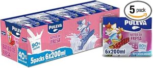 💫Batido Puleva de Fresa Slim 200ml – 5 Packs de 6 x 200ml 💫