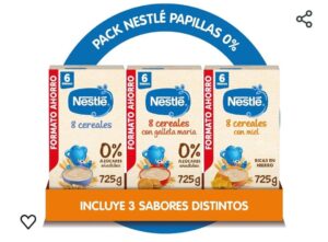 🐣 Nestlé Mega Pack papillas de cereales 725gr. 8 cereales   8 cereales miel  8 cereales galletas.