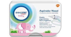 😀 Rhinomer Baby, Aspirador Nasal Para Bebé   2 Recambios Blandos Desechables Con Filtro Absorvente, Para Aspirar Mucosidad Nasal.