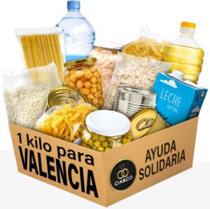 🐟 1 kilo de alimentos básicos para perjudicados por la DANA de Valencia por sólo 1€👉