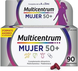 🐟 Complementos alimenticio multivitamínico Multicentrum Mujer 50 