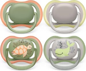 🐟 Pack de 4 chupetes Philips Avent Ultra Air