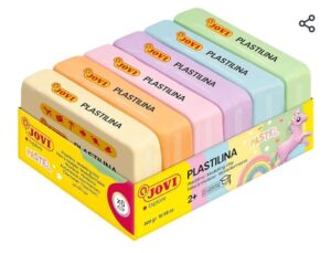 🤩 Jovi. Pack de 6 plastilinas en tonos pastel. 300gr.